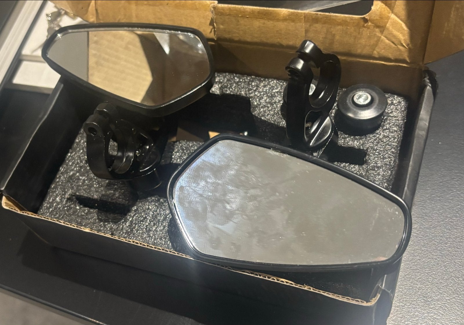 Nieuwe bar end universele motor spiegels, Motoren, Ophalen of Verzenden, Nieuw