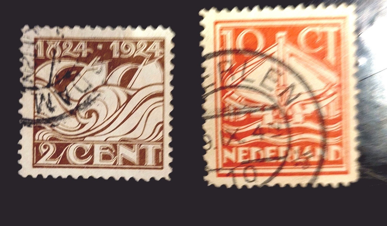 Postzegels Reddingsmaatschappij 1924 gebruikt., Ophalen of Verzenden, T/m 1940, Gestempeld