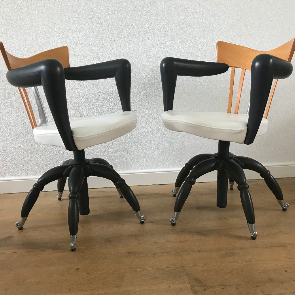 2 Borek Sipek Maletius Maletti Italy stoel vintage design, Ophalen, Kunststof, Gebruikt, Nvt
