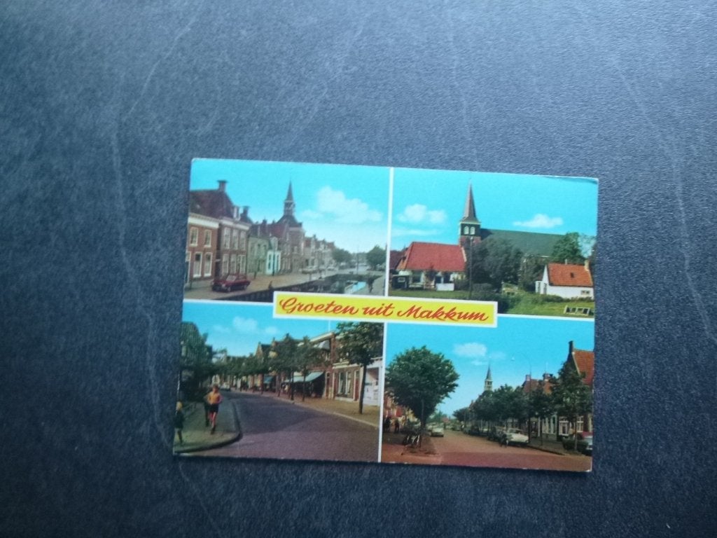 groeten uit Makkum, kerk/auto   1978, Verzenden, 1960 tot 1980, Gelopen, Noord-Brabant