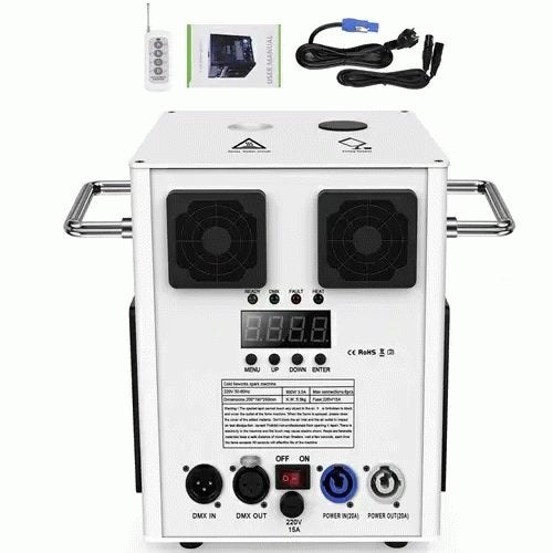DJLicht Witte 600W Sparkular Sterretjes machine Koudvuur, Geluidgestuurd, ., Overige typen, Nieuw