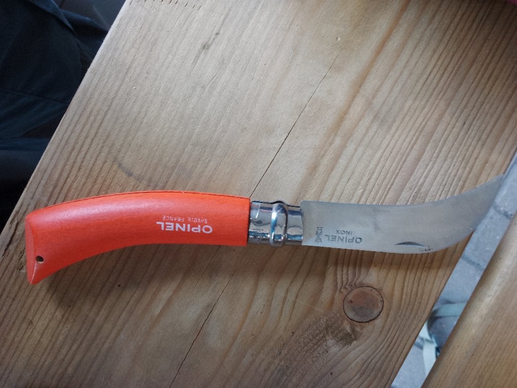 Opinel zakmes tuinmes, Ophalen of Verzenden, Zo goed als nieuw