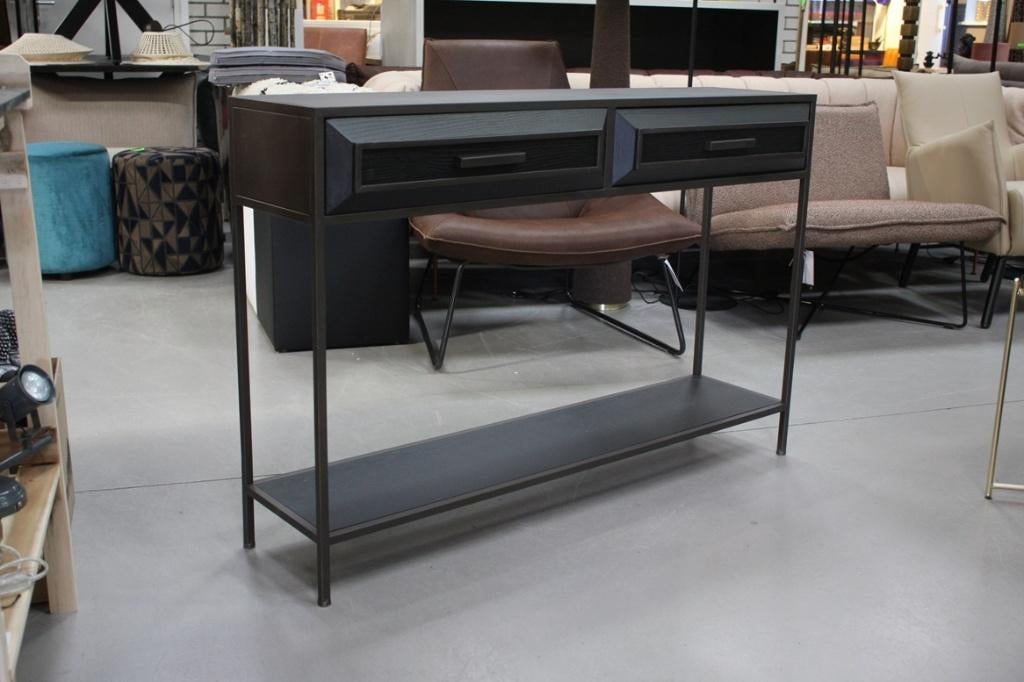 Mooie sidetable haltafel dressoir LIXLY PTMD metaal & hout, 100 tot 150 cm, Zo goed als nieuw, Ophalen, Overige houtsoorten