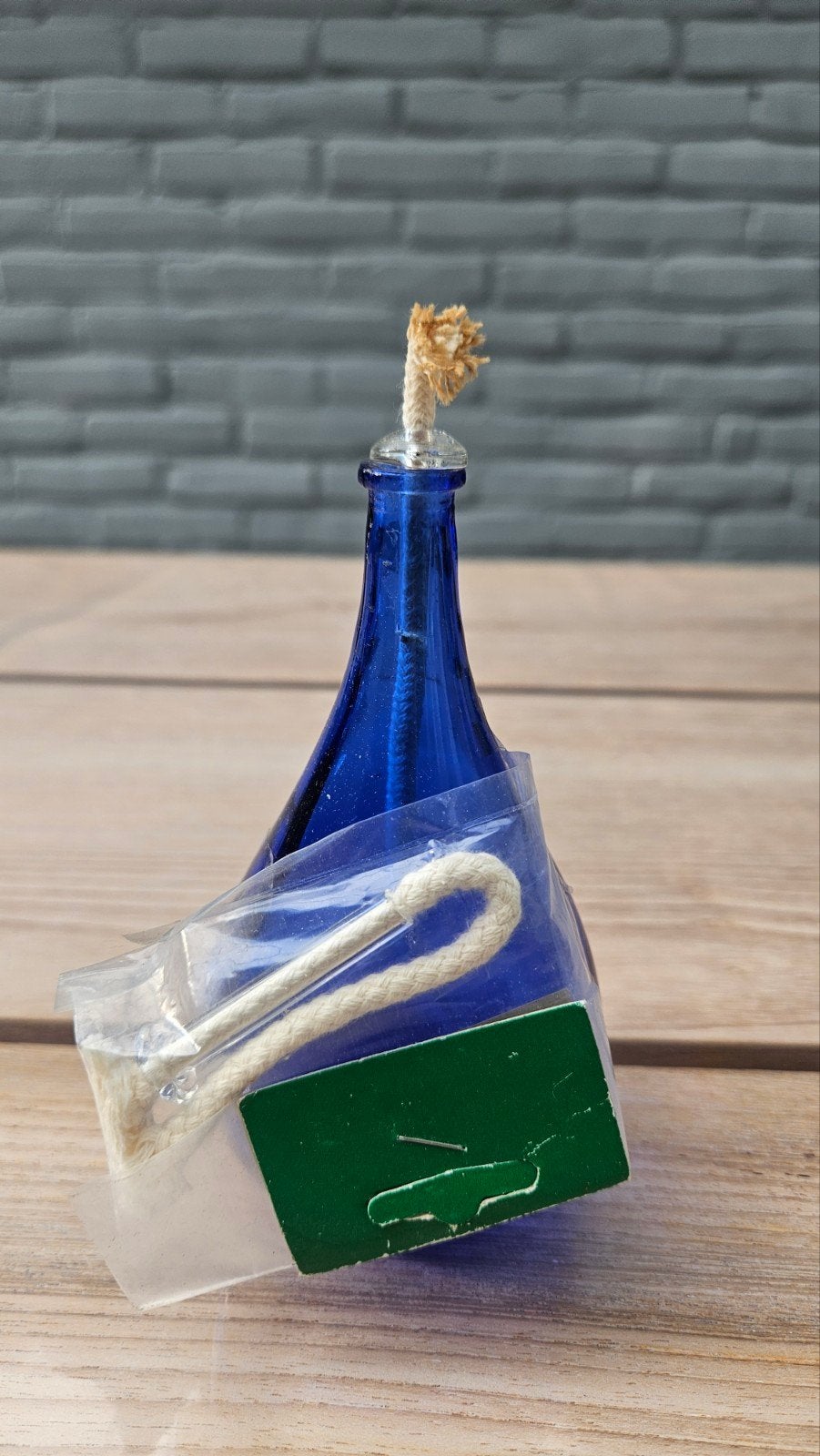 Olie kaarsje lampje, Ophalen of Verzenden, Glas