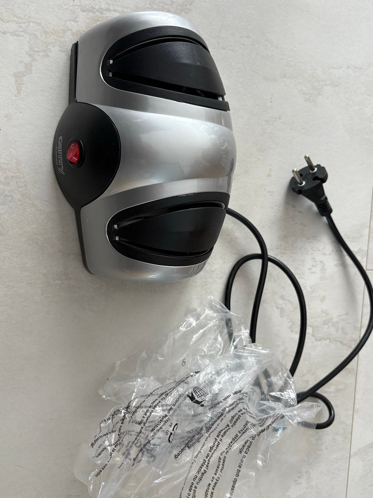 Elektrische Messenslijper - Werkt perfect ondanks schade, Overige typen, Kunststof, Ophalen of Verzenden, Nieuw