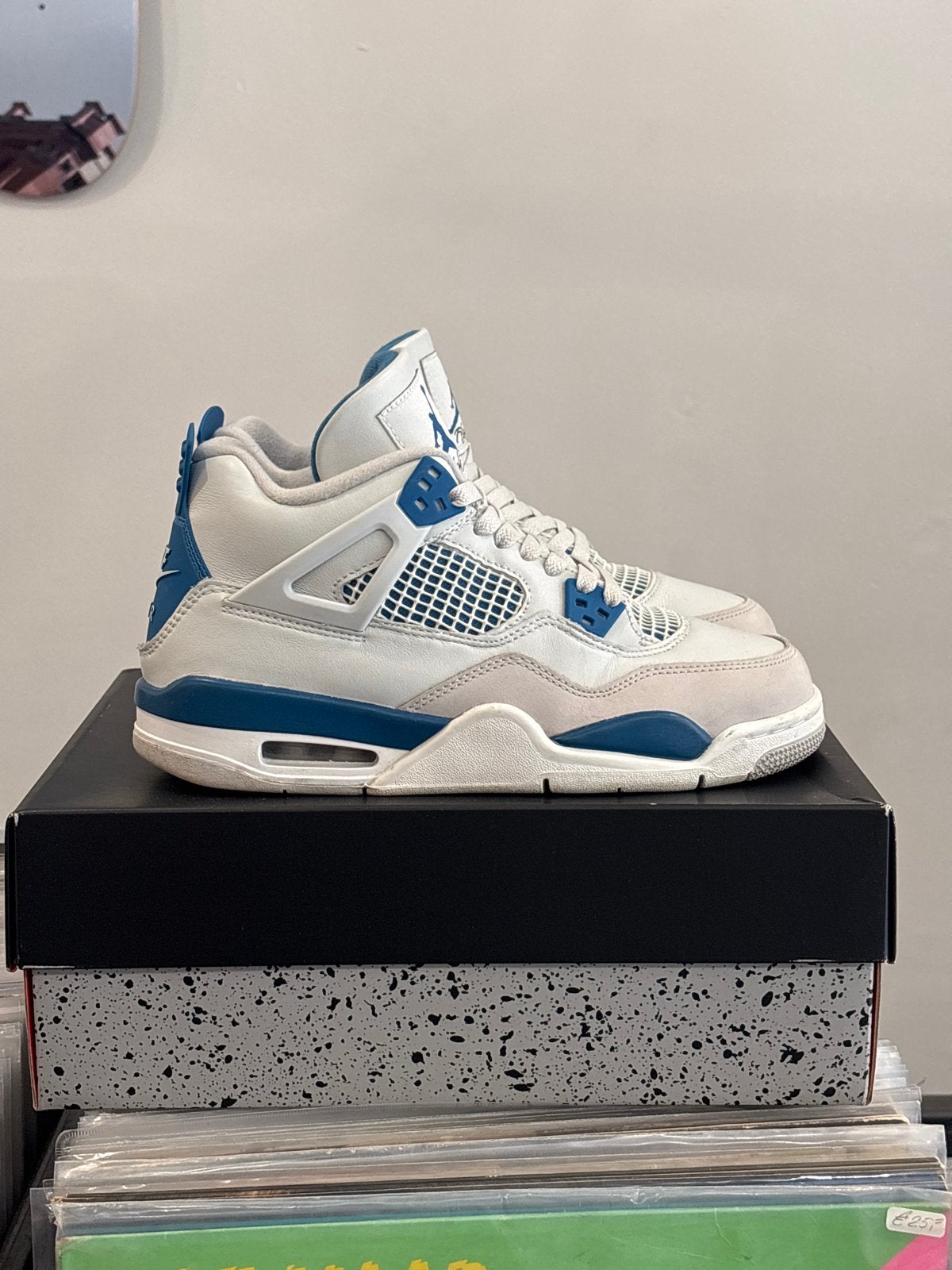 Nike Air Jordan 4 Retro (GS) Military Blue - Maat 40, J, Blauw, Ophalen of Verzenden, Sneakers of Gympen