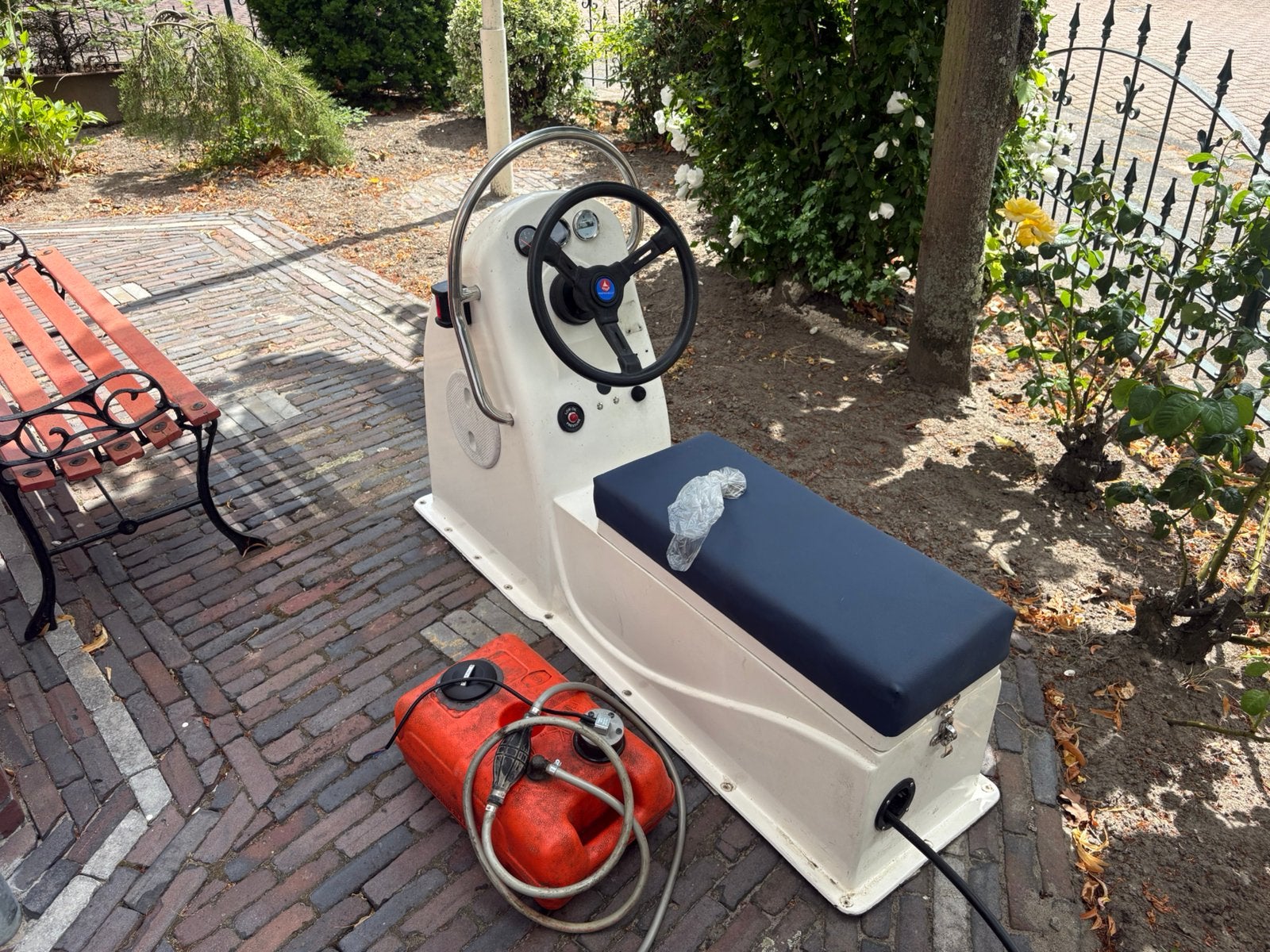 Rubberboot rib stuurconsole jockseat stuur besturing boot., Ophalen, Gebruikt, Overige typen