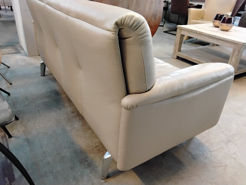 Leolux Bora Balanza Ceras leer beige 185cm, Ophalen, 150 tot 200 cm, 75 tot 100 cm, Zo goed als nieuw