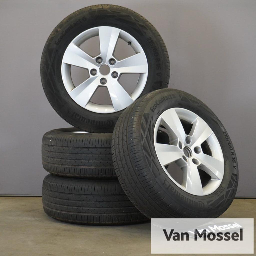 Skoda Superb Continental EcoContact 6 Zomerbanden 215/60/R16, -, Banden en Velgen, Ophalen of Verzenden, Zomerbanden