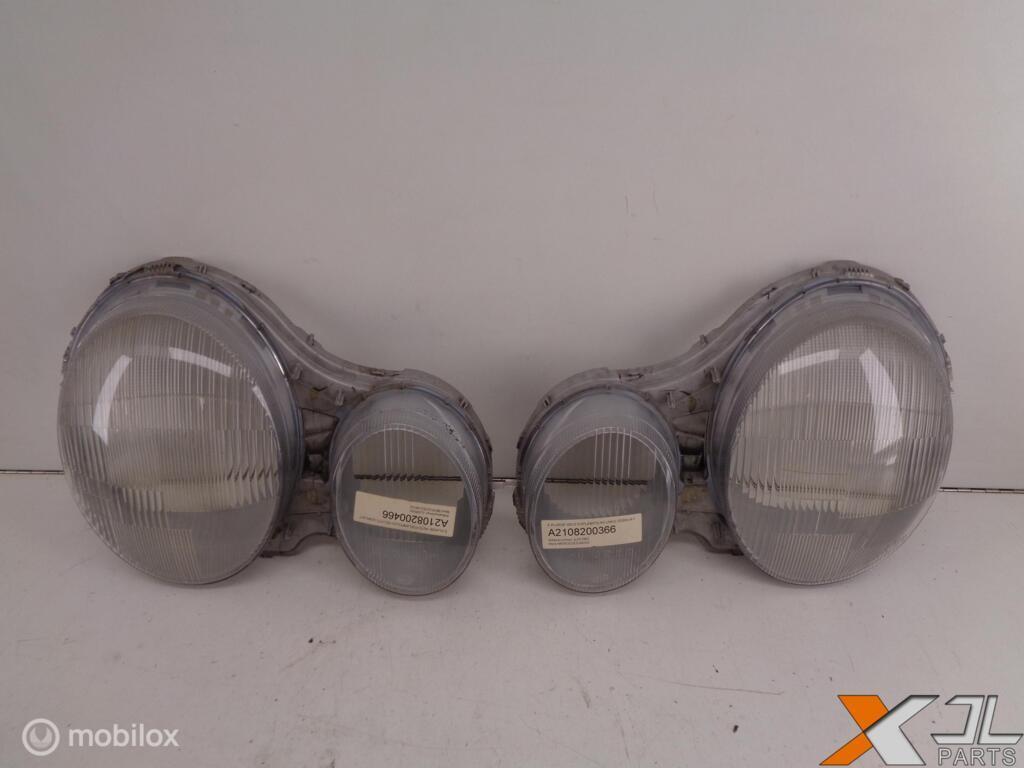 E-KLASSE W210 SET KOPLAMPGLAZEN ZEER NET A2108200366 0466, Gebruikt, Mercedes-Benz, Ophalen of Verzenden, Mercedes-Benz