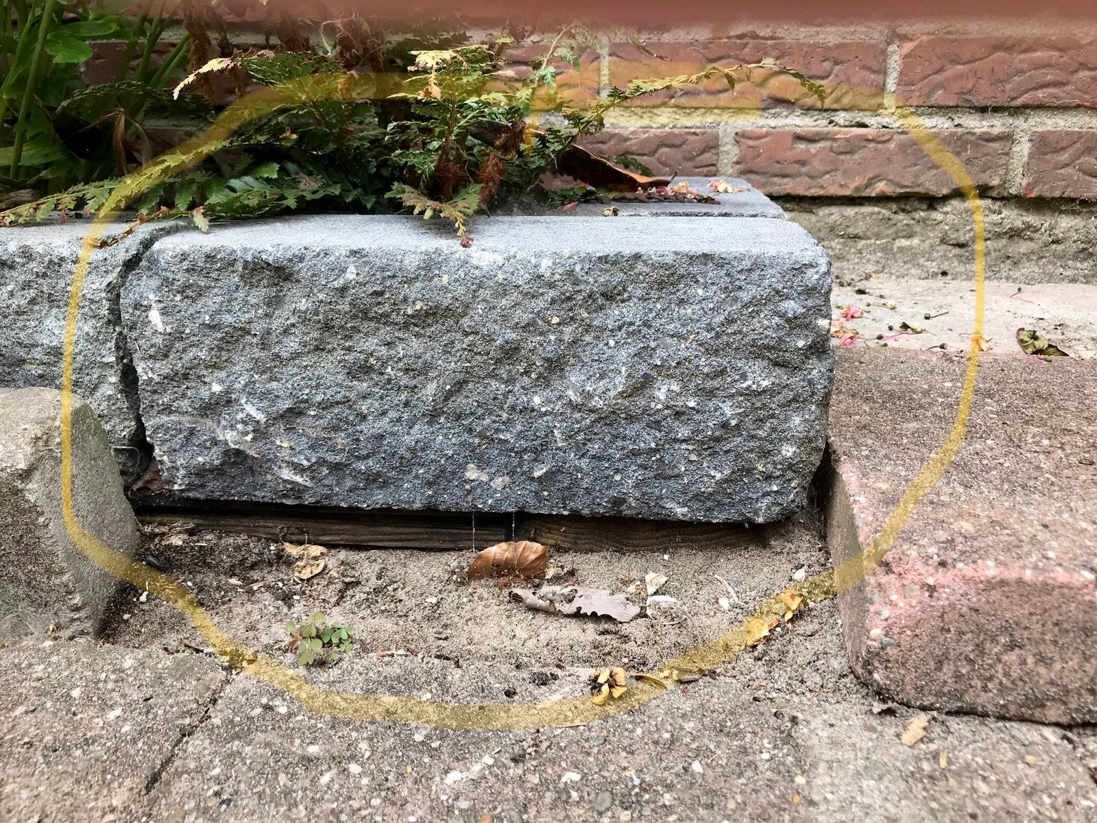 +/- 20 stapelstenen, stapelblokken, wallstones, muurstenen, Tuin en Terras, Tegels en Klinkers, Ophalen, Gebruikt, Overige typen