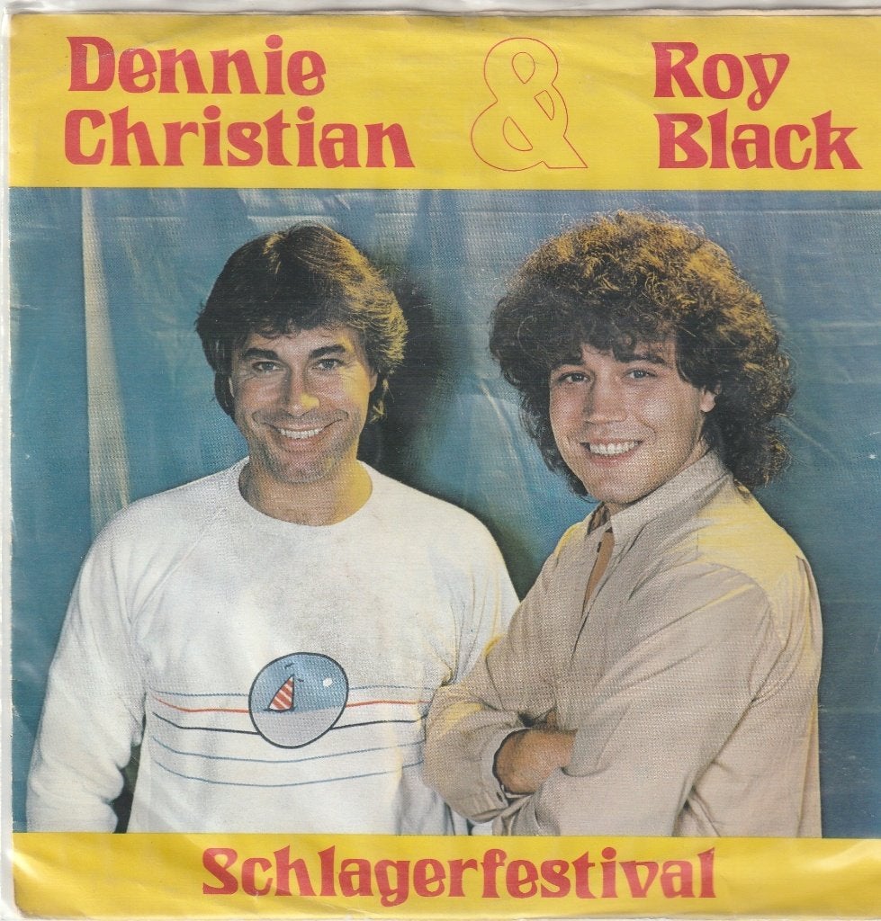Dennie Christian en Roy black Schlager festival vinyl single, Ophalen of Verzenden, Gebruikt, Schlager
