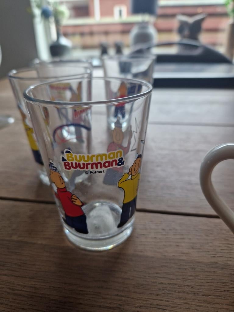 Buurman en Buurman glazen en mok, Ophalen, Gebruikt, Glas, Glas of Glazen