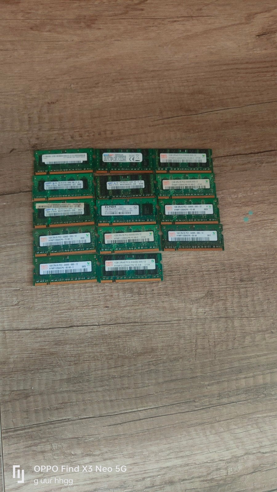 14x 1GB DDR2 Laptop Geheugen Modules, Computers en Software, RAM geheugen, Ophalen of Verzenden, DDR2, Laptop, Gebruikt