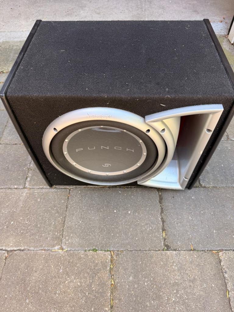 Subwoofer rockford fosgate punch met versterker, Ophalen, Zo goed als nieuw
