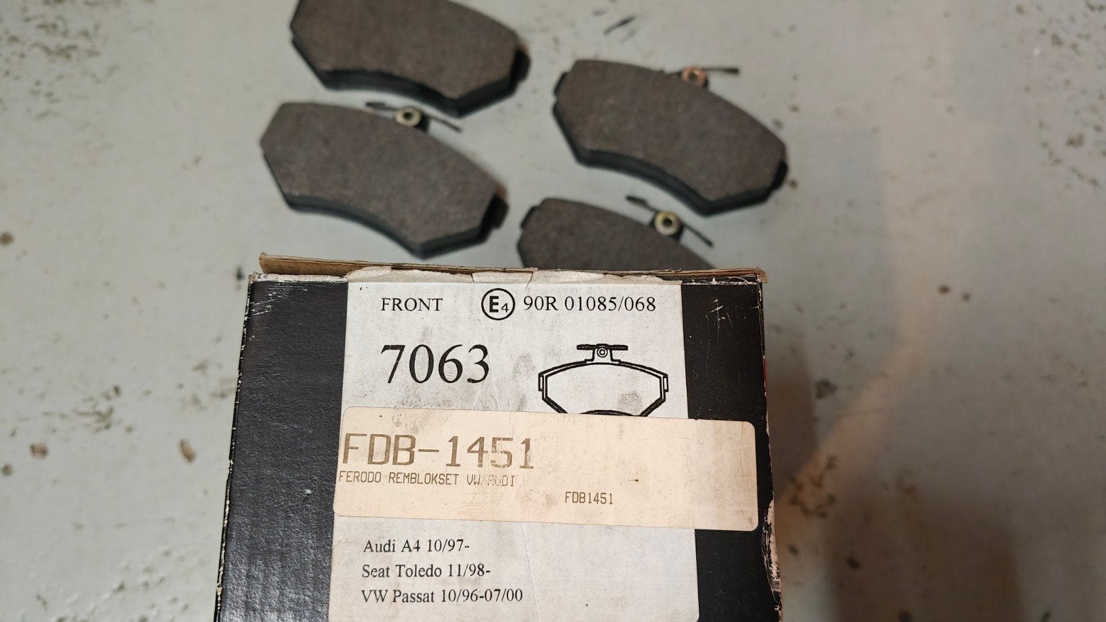Ferodo remblokken FDB 1451 VW Audi, Ophalen of Verzenden, Nieuw, Audi