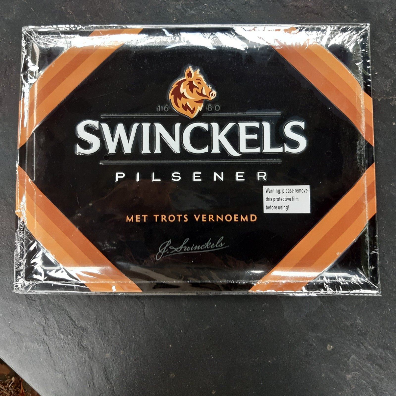 Nieuw bavaria swinckels bord, Ophalen of Verzenden, Nieuw, Reclamebord, Plaat of Schild