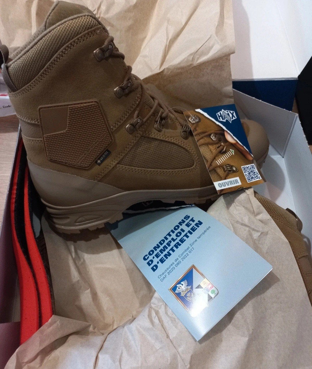Haix Combat Coyote Gore-Tex Maat 44 - Nieuw, Bruin, Verzenden, Haix, Boots