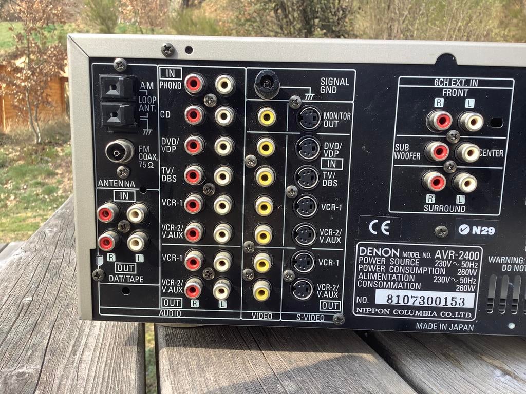 Zware DENON AVR 2400 260W receiver (kwaliteit zoals Scott), Gebruikt, Denon, Ophalen of Verzenden, 120 watt of meer