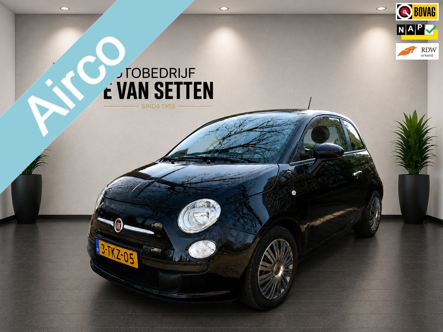Fiat 500 1.0 TwinAir Airco/PDC/NAP, Dealer onderhouden, Stof, Gebruikt, 840 kg