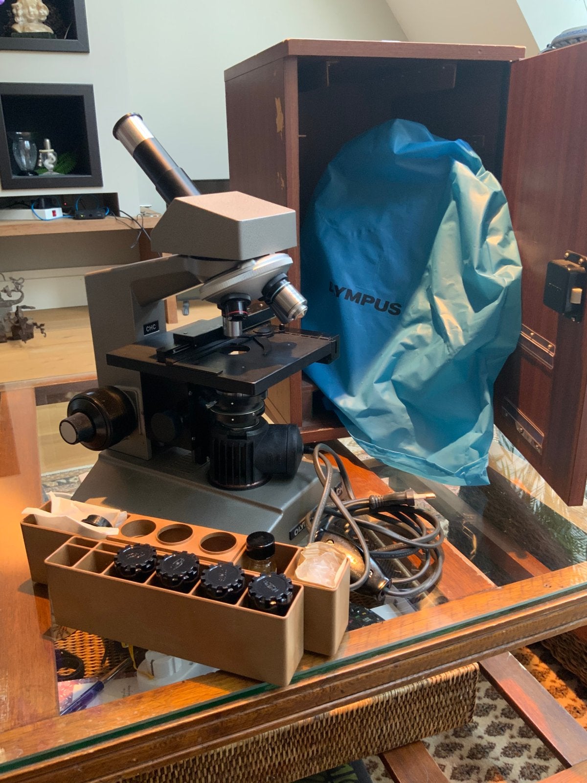 Olympus CHC Biologische Laboratorium Microscoop Compl. 100%, Ophalen of Verzenden, Zo goed als nieuw