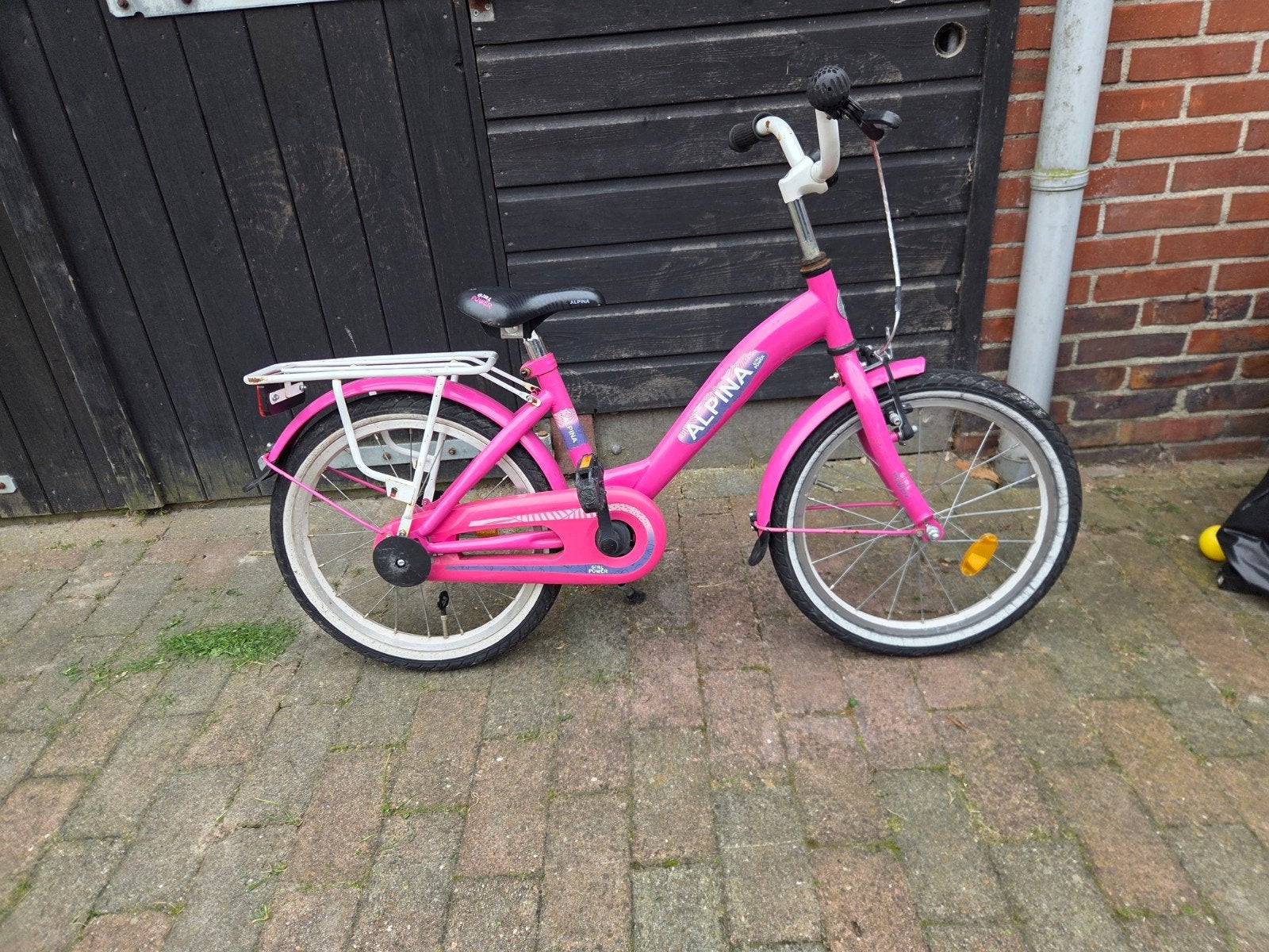 Alpina kinderfiets 16 inch - roze, Fietsen en Brommers, Ophalen, Velgrem, Alpina, 16 tot 20 inch