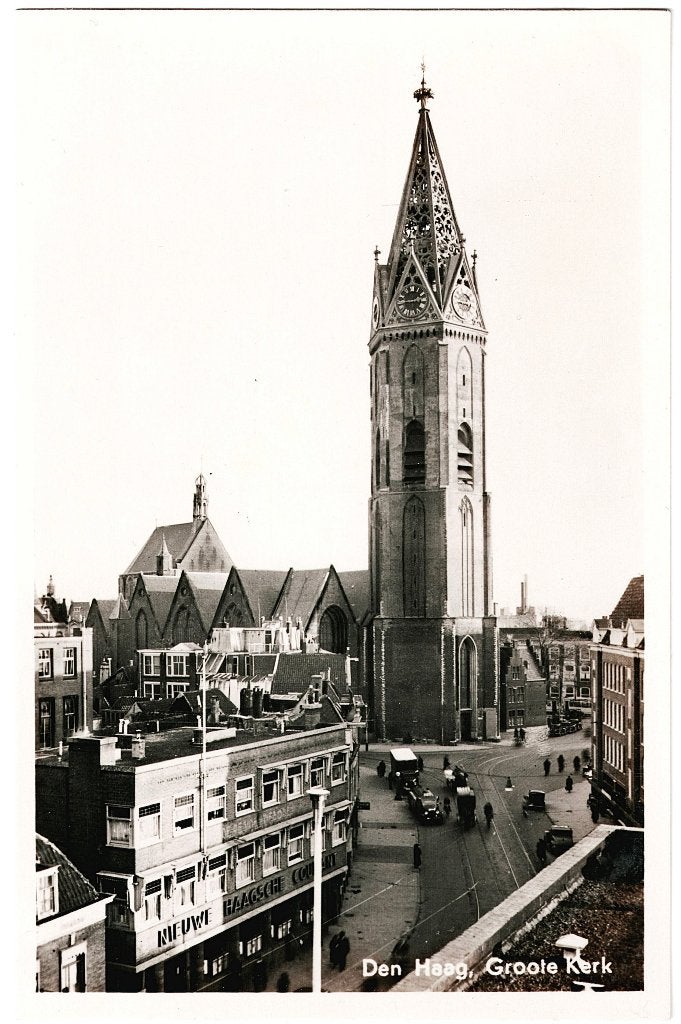 Den Haag 012; Groote Kerk Torenstraat, ongelopen, Rembrandt, Verzenden, 1920 tot 1940, Ongelopen, Zuid-Holland