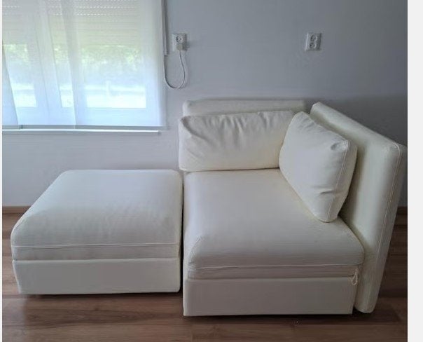 Witte slaapbank (vallentuna Ikea), Ophalen, Eenpersoons, Wit, Zo goed als nieuw
