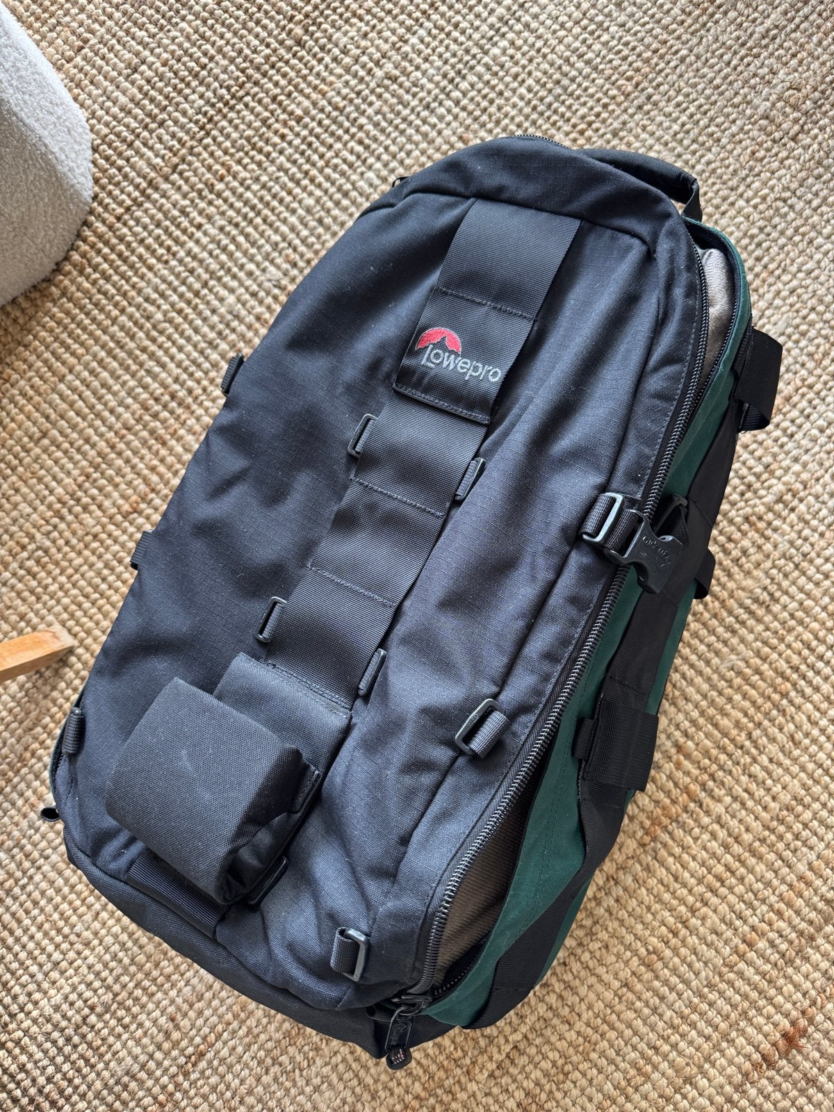 Lowepro cameratas rugzak - Zwart/Groen, Audio, Tv en Foto, Rugtas, Gevoerd, Ophalen of Verzenden, Zwart