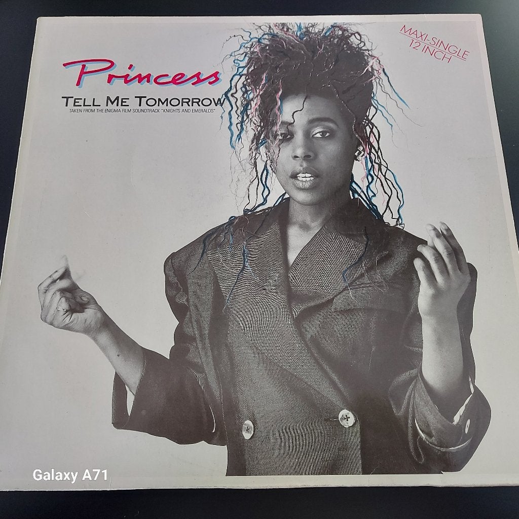 12 inch Maxisingel Princess - Tell Me Tomorrow (1986), Gebruikt, Ophalen of Verzenden, Fotohoes, Disco