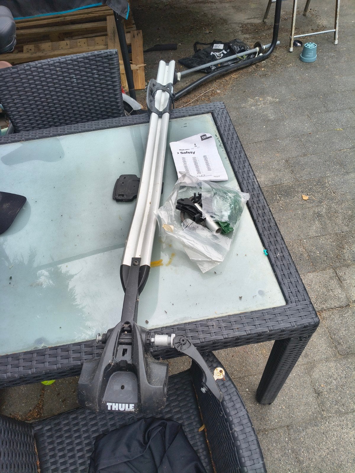 Thule fietsendrager voor dakmontage, Auto diversen, Ophalen, Gebruikt