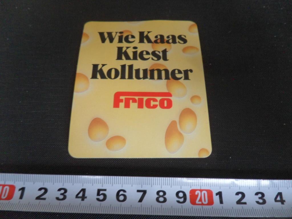 sticker FRICO wie kaas kiest kollumer, Ophalen, Zo goed als nieuw