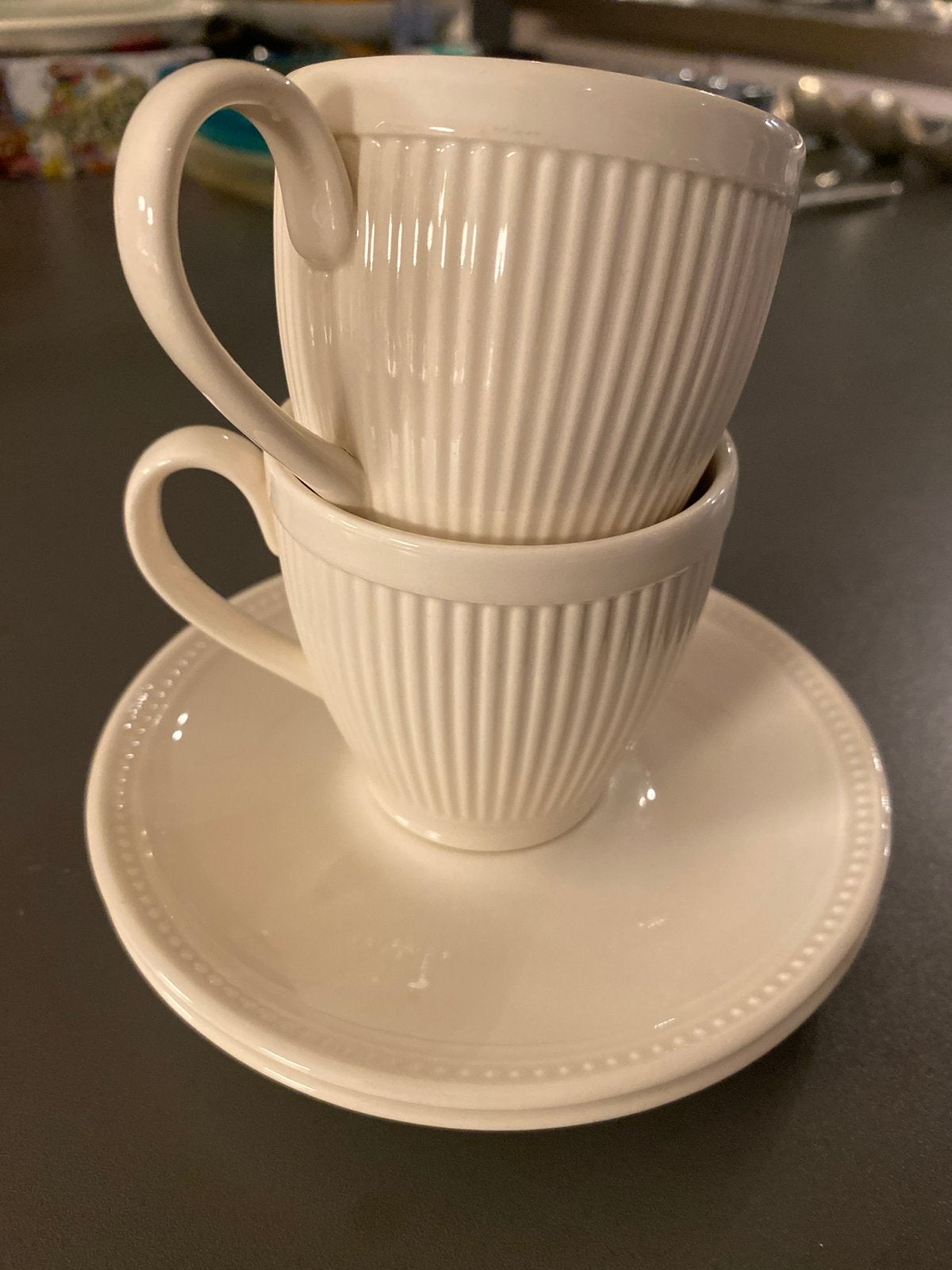Wedgwood Windsor kop en schotel - 2 stuks, Ophalen, Klassiek, Zo goed als nieuw, Kop(pen) en/of Schotel(s)