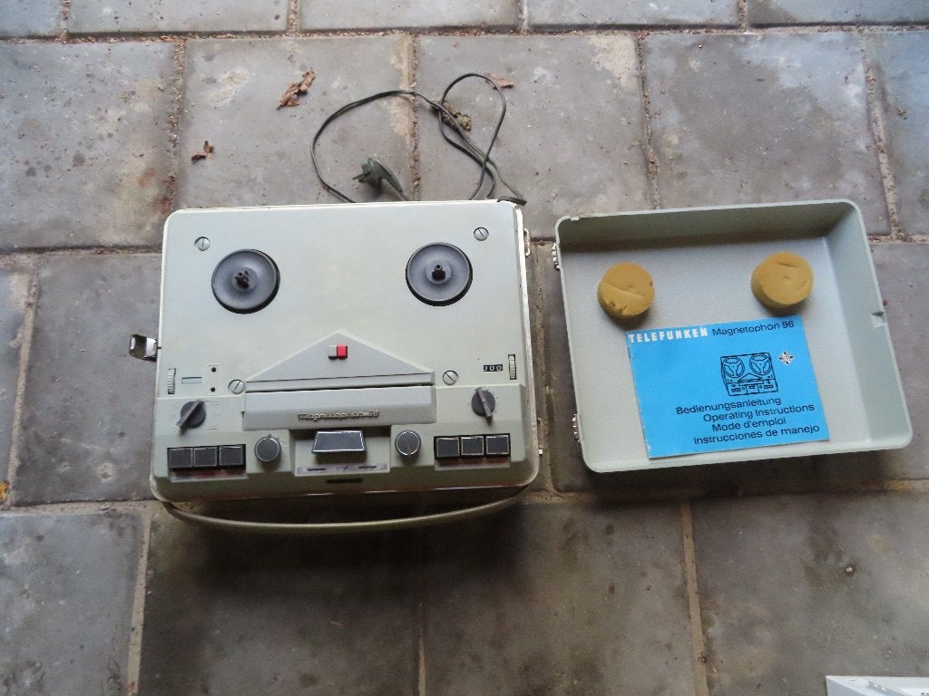 Telefunken Magnetophon 96 + Grundig TK23 de luxe k bandrec., Ophalen of Verzenden