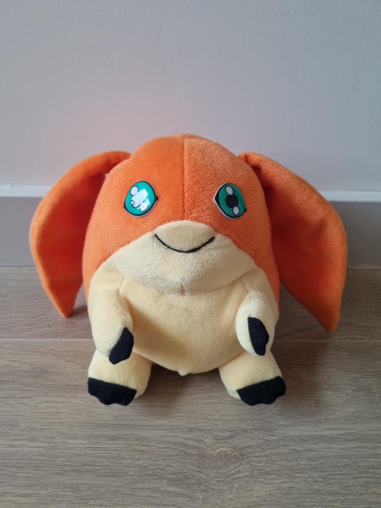 Vintage Digimon Patamon Knuffel - Origineel 1999, Oranje, Gebruikt, Overige merken, Overige karakters