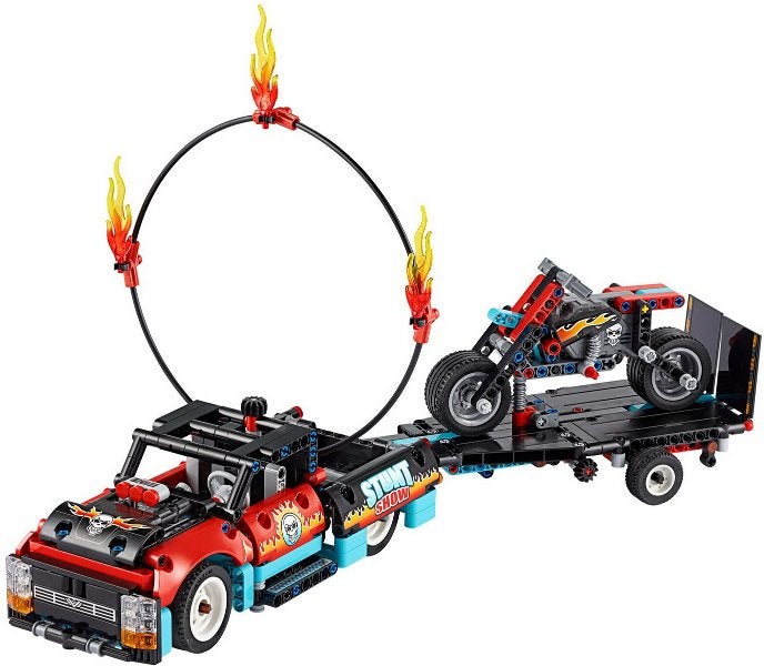Lego Technic - Stunt Show Truck & Bike (42106), Ophalen of Verzenden, Gebruikt, Complete set, Lego