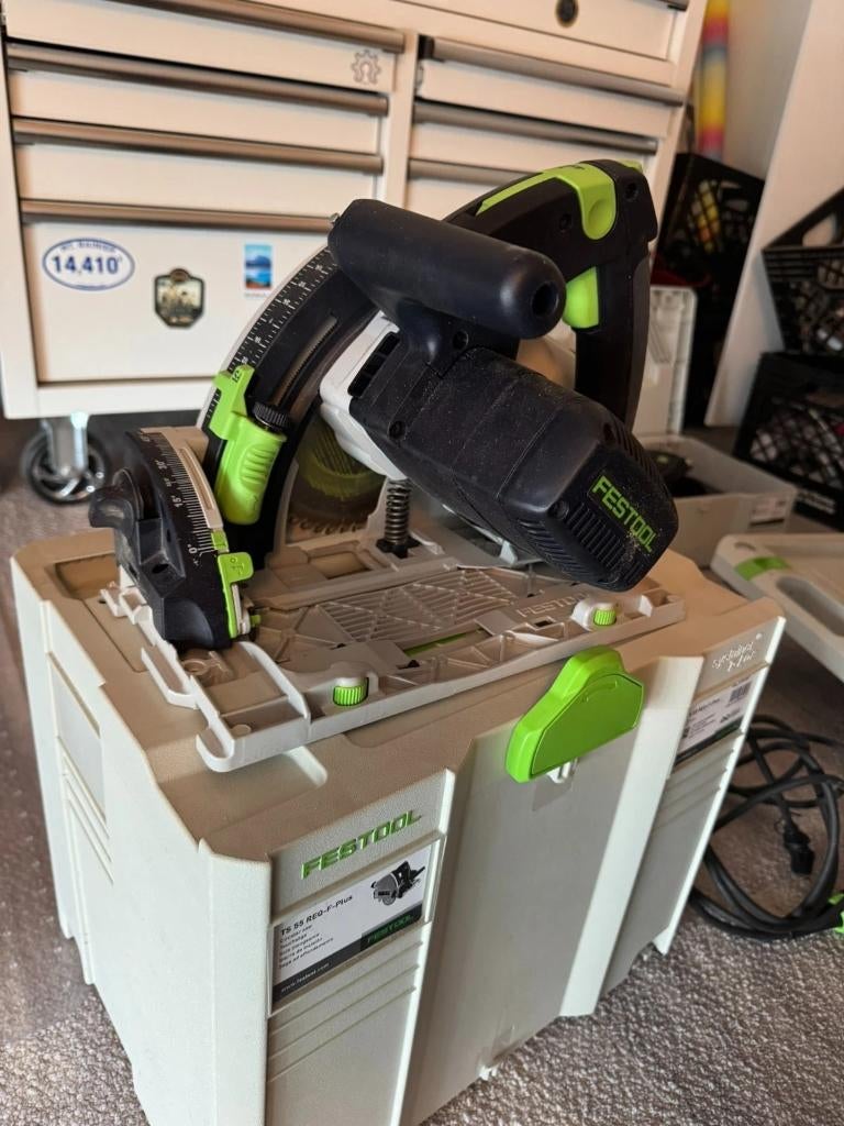 Festool TS 55 REQ-F-Plus invalcirkelzaag met koffer, Doe-het-zelf en Verbouw, Gereedschap | Zaagmachines, Ophalen of Verzenden
