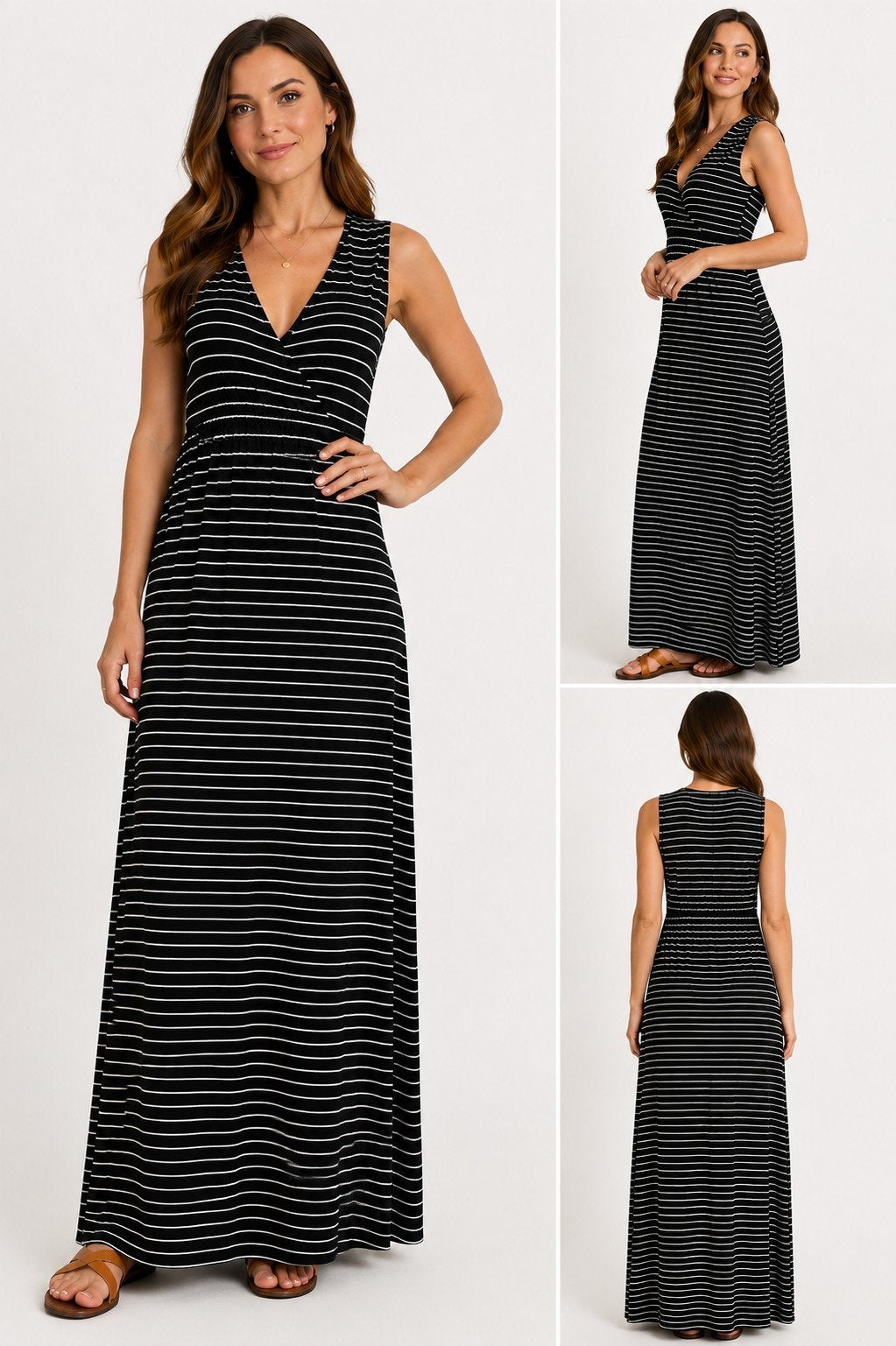 Zalando Essentials Gestreepte Maxi Jurk Zwart/Wit – Maat XS, Zwart, Zalando, Ophalen of Verzenden, Maat 34 (XS) of kleiner