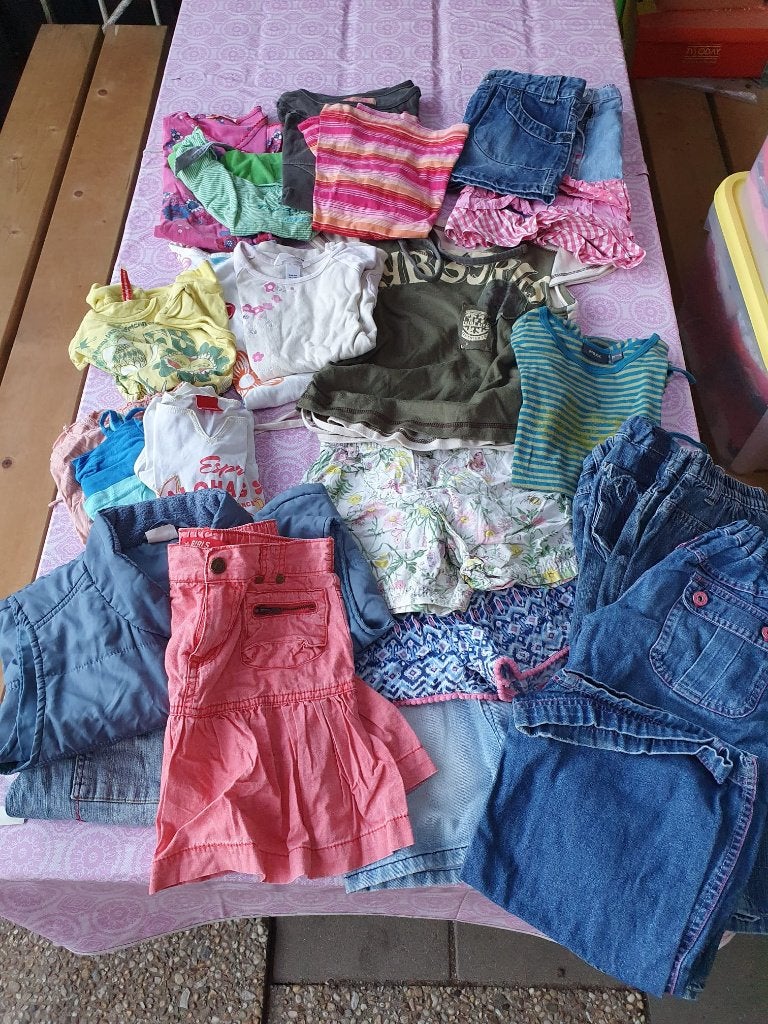 Groot kledingpakket meisje maat 122/128, Ophalen, Gebruikt, Maat 128