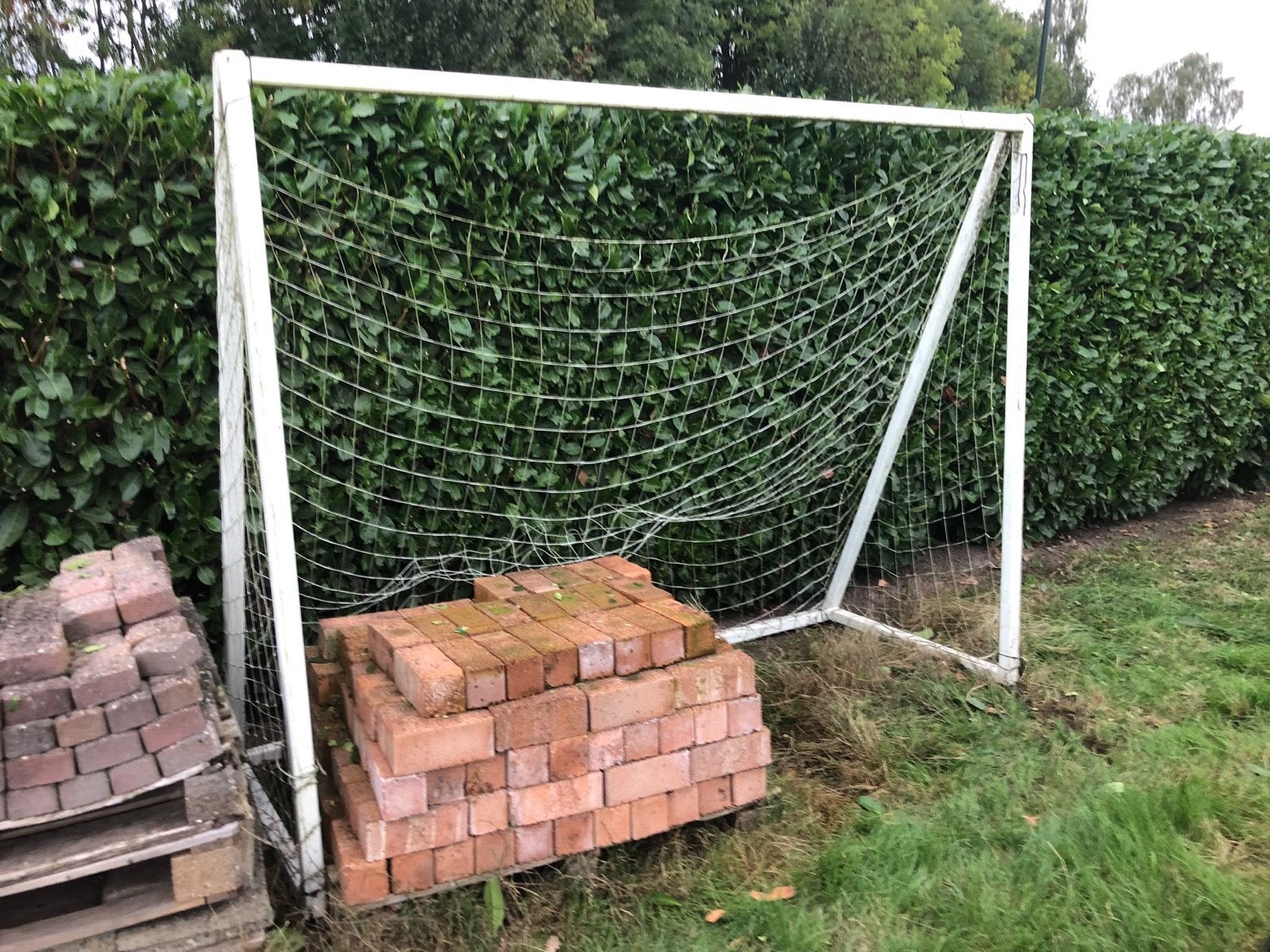 Voetbaldoel met net, Sport en Fitness, Ophalen, Gebruikt, Overige typen