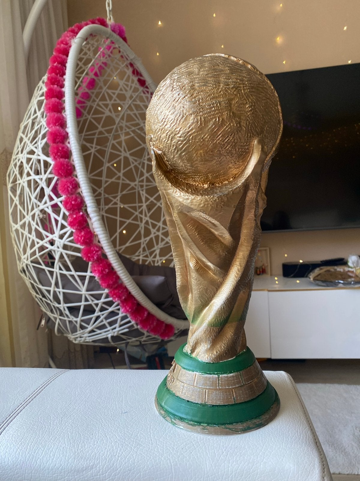 World Cup trofee - 35 cm, Ophalen of Verzenden, Nieuw, Overige sporten, Beeldje of Poppetje