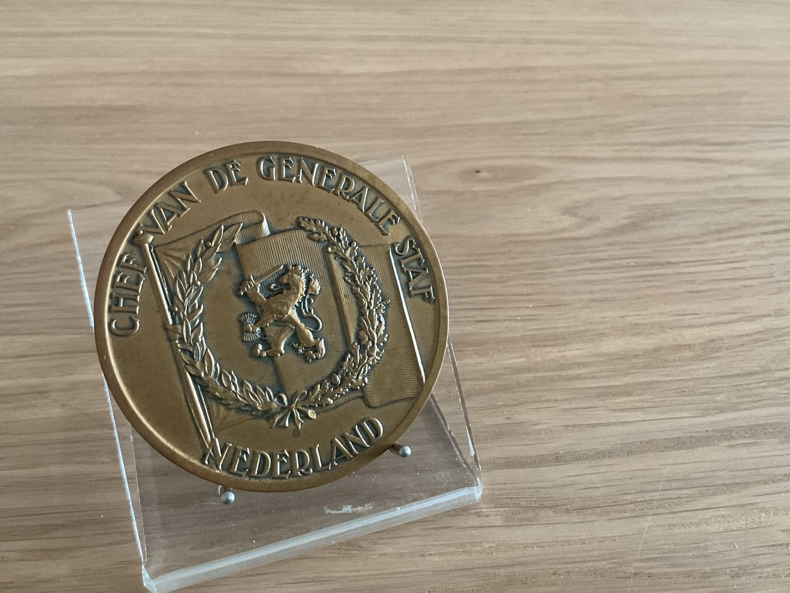 Medaille Chef van de Generale Staf Nederland, Ophalen of Verzenden, Brons, Nederland