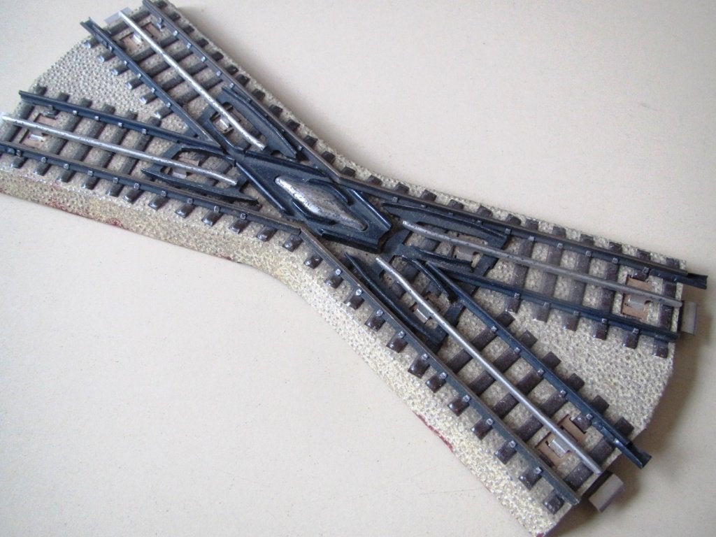 MäRKLIN H0 3600 K kruispunt uit 1948 massief messing800, Wisselstroom, Rails, Ophalen of Verzenden, Zo goed als nieuw