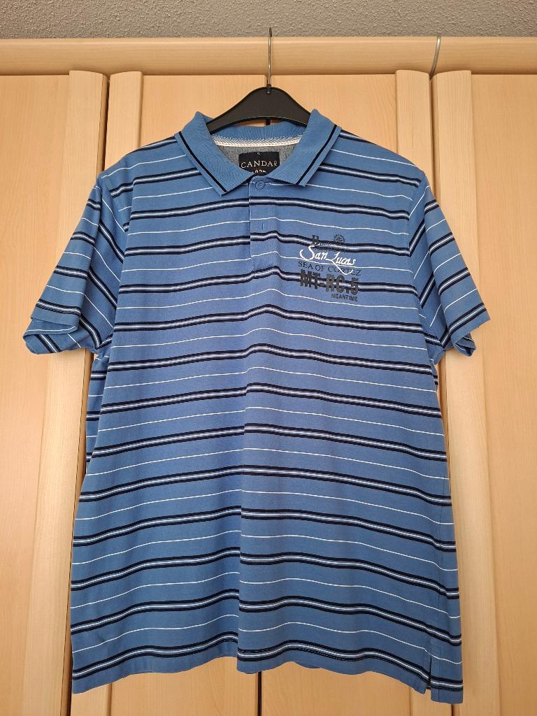 Herenpolo van Canda, maat XL, Kleding | Heren, Polo's, Gedragen, Maat 56/58 (XL), Blauw, Ophalen of Verzenden