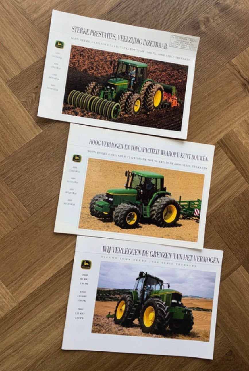 Folders van John Deere, Boeken, Catalogussen en Folders, Ophalen of Verzenden, Zo goed als nieuw, Folder