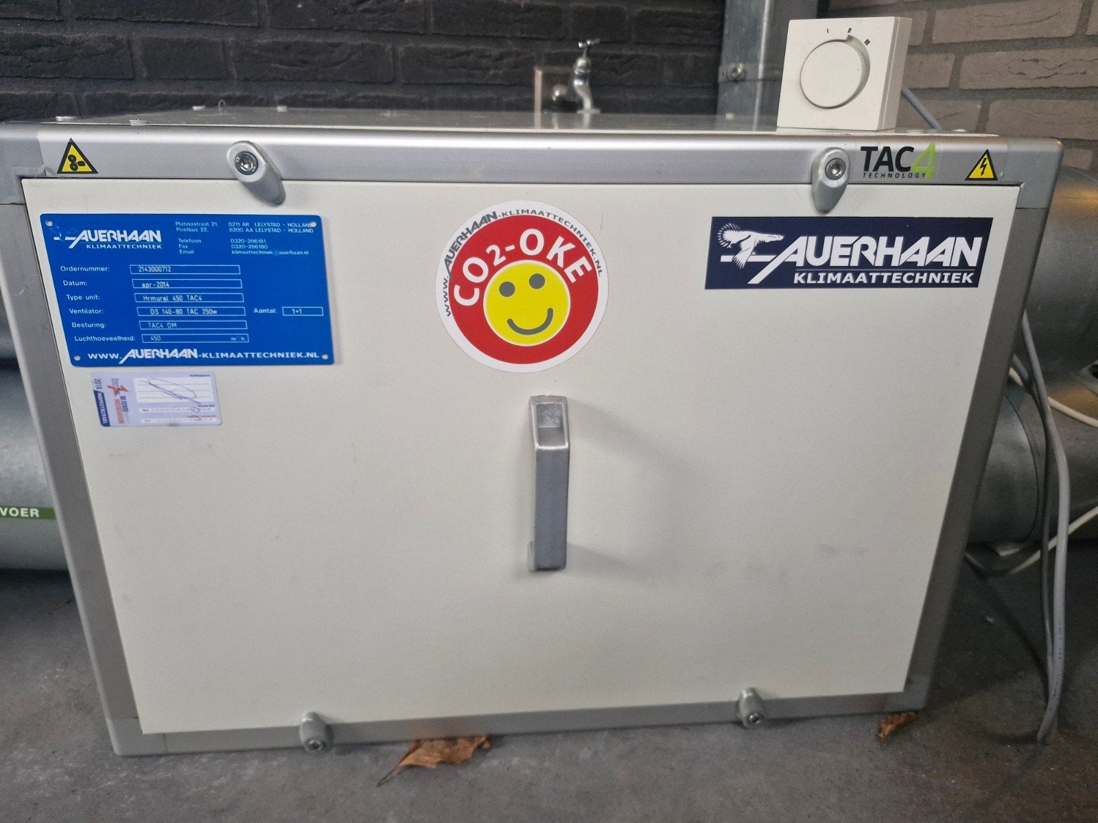 WTW unit Auerhaan, Ophalen, Gebruikt, Ventilator en Afzuiger