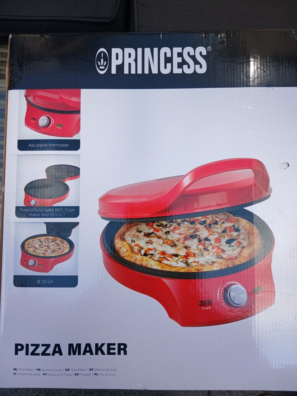 Pizza maker, Princess, Tuin en Terras, Elektrische barbecues, Ophalen of Verzenden, Nieuw
