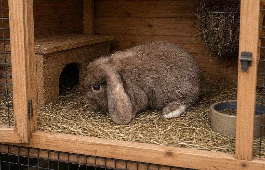 aangeboden: minilop chocolade bruin konijntje, Dieren en Toebehoren, Konijnen, Mannelijk, Dwerg