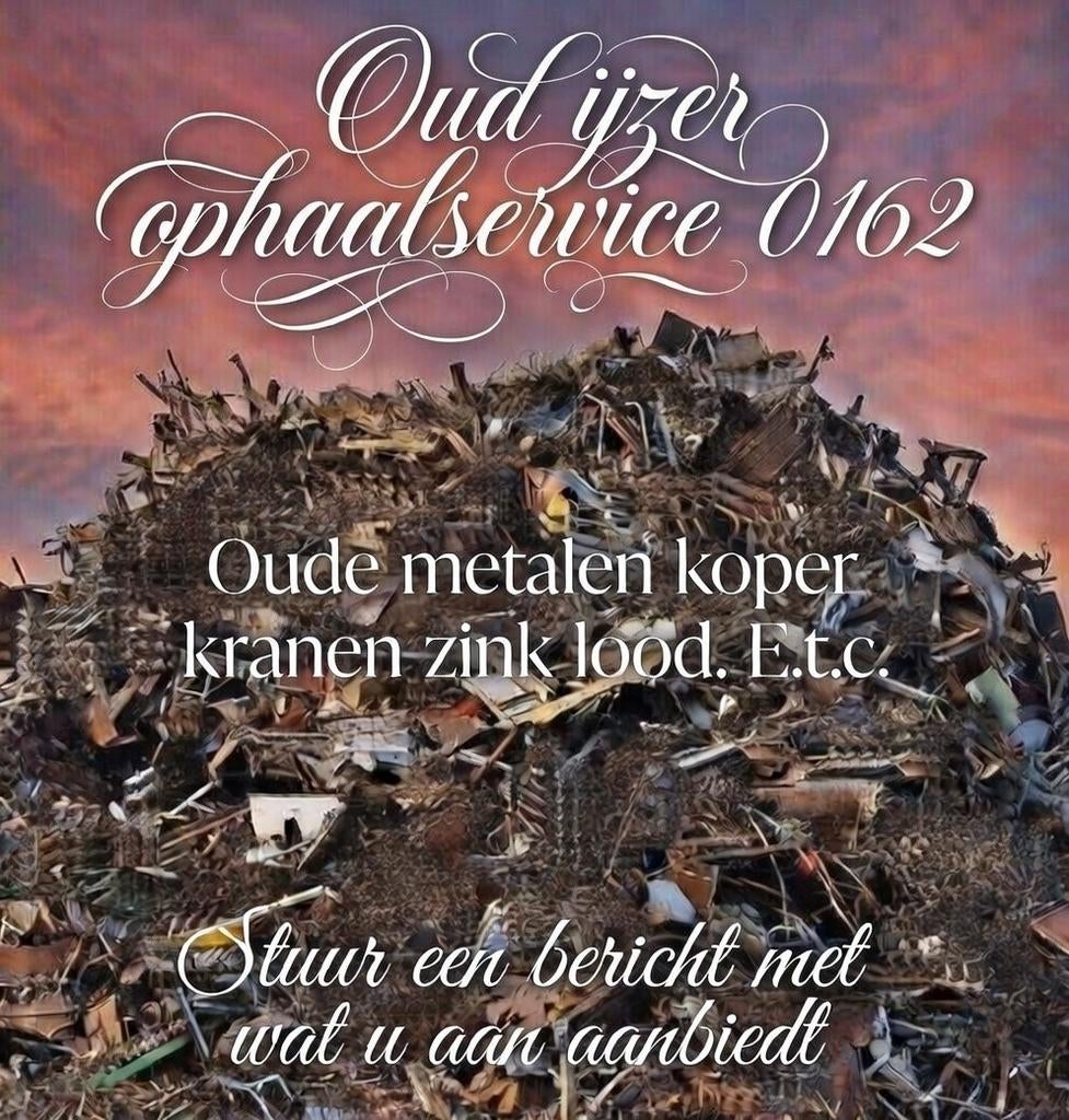 Oud ijzer ophaalservice gevraagd oude metalen, fietsen e.t.c, Ophalen, Overige metalen