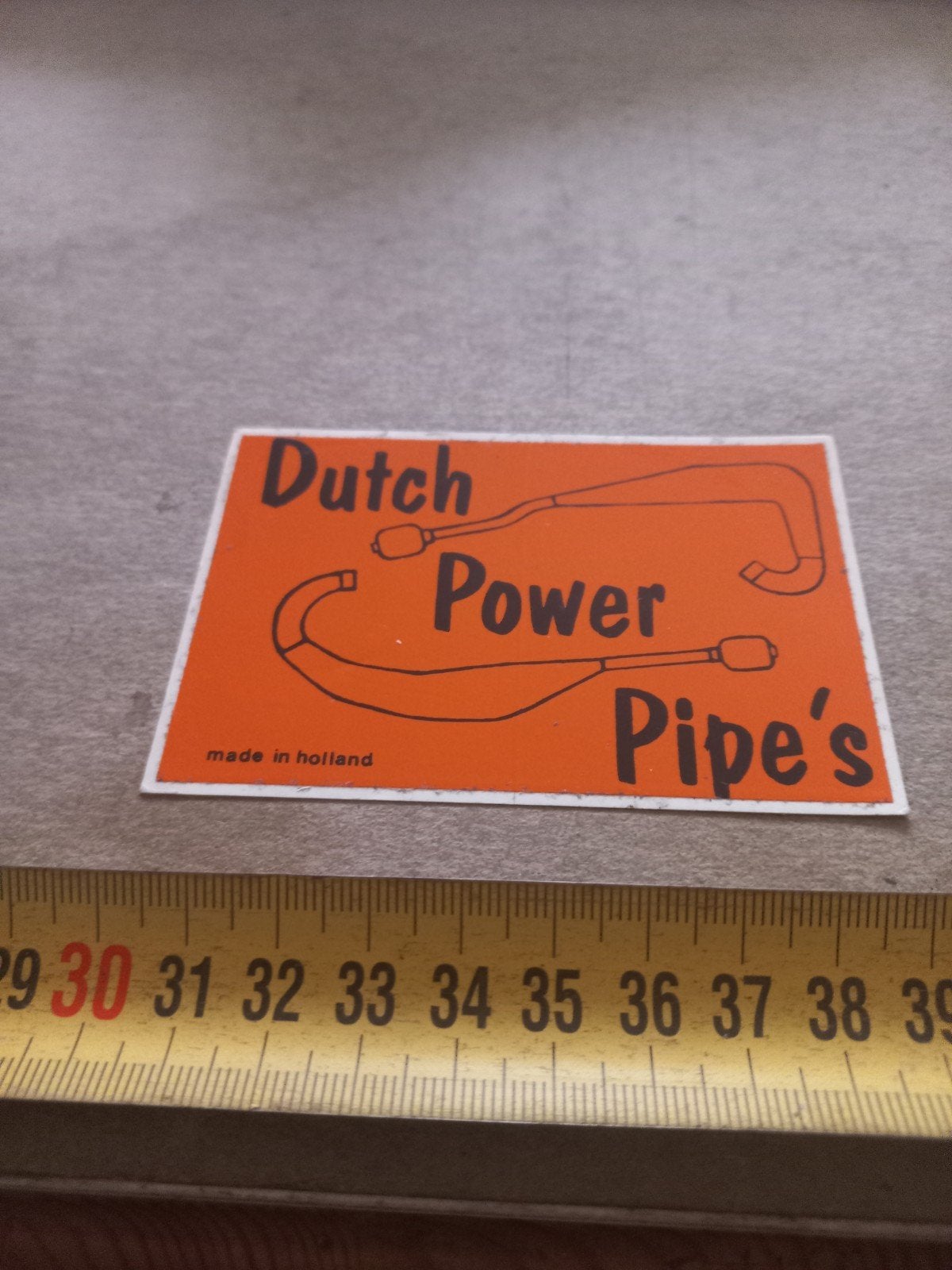 Vintage 'Dutch Power Pipe's' sticker - Made in Holland, Ophalen of Verzenden, Gebruikt